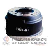外贸出口重卡 Brake Drum 制动鼓 66864B 重汽豪沃斯太尔汕德卡豪瀚前制动鼓后制动鼓