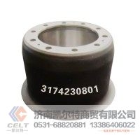厂家直销 Brake Drum 制动鼓 3174230801 重汽豪沃斯太尔汕德卡豪瀚前制动鼓后制动鼓