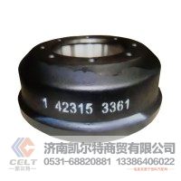 外贸出口 Brake Drum 1-42315-3361 刹车鼓 重汽豪沃斯太尔汕德卡豪瀚前制动鼓后制动鼓