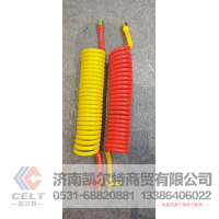 PA6螺旋气管半挂车连接弹簧管货车刹车气管耐高温抗冻可定制