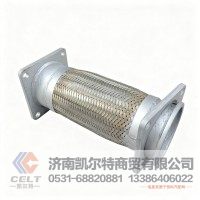 重卡配件 解放JH6双层排气波纹管消声消音处理器进气软连接管1203040-1086
