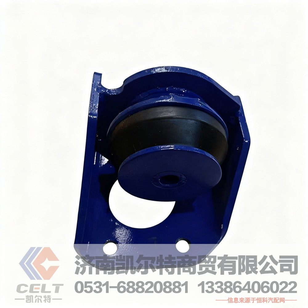 陕汽配件 德龙F3000发动机胶垫 前后支撑DZ9114598320 后板簧支架