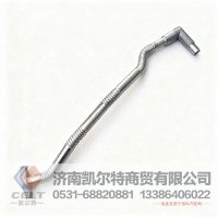 重汽配件 潍柴P10发动机增压器进油管612630110580 发动机配件共轨高压油管