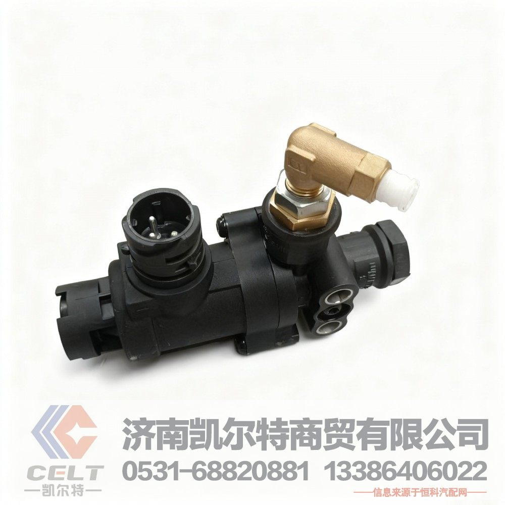 陕汽德龙F3000新M3000X3000电磁阀(常闭型)二位三通阀单接头DZ97189716021