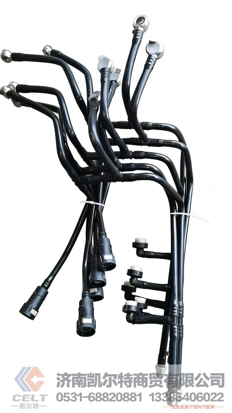 重型卡车豪沃T7H发动机配件回油管202V12305-5333发动机燃油管