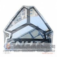 重汽大图案商标（电镀银）YG1664110006 重汽车标CNHTC标志大logo