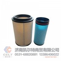 一汽解放J6重汽豪沃重卡配件 空气滤清器PU2841白纸双层复合纸PU2841