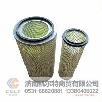 陕汽重汽重卡配件 空气滤芯 2448空气滤清器滤芯 双层复合纸空滤2448