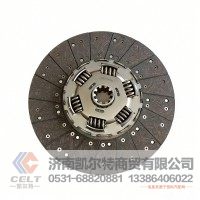 重汽豪沃金王子斯太尔制动系统离合器压盘从动盘总成AZ9921162120