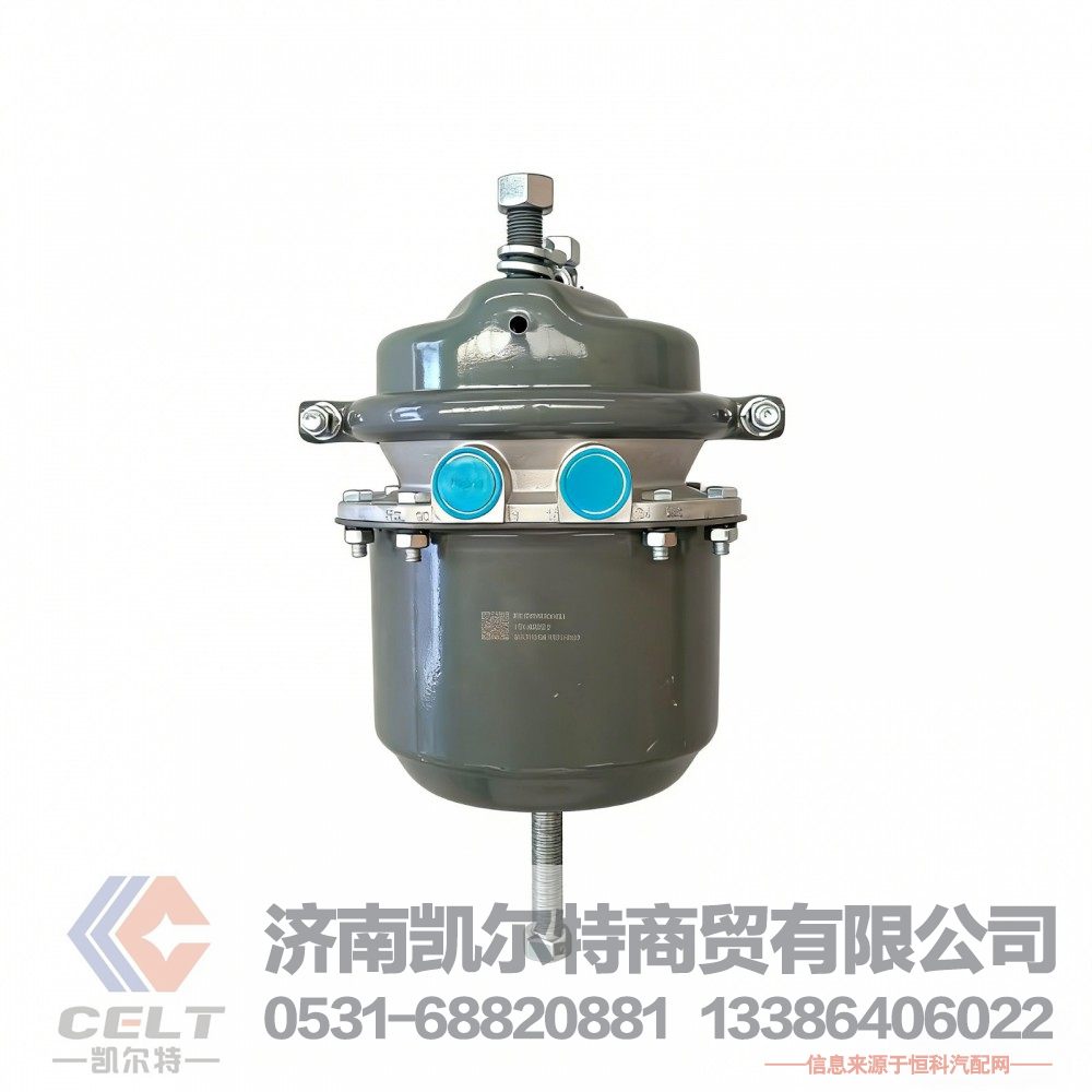 重汽HOWO豪沃双腔制动室短杆大孔WG9000360601膜片式弹簧制动气室L=85