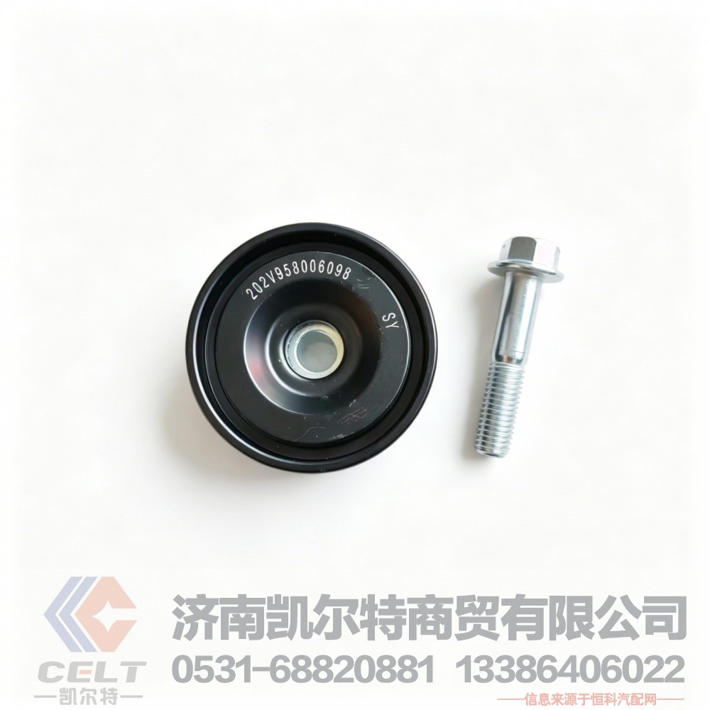 重卡重汽曼配件 涨紧轮 发动机皮带张紧器惰轮总成202V958006098