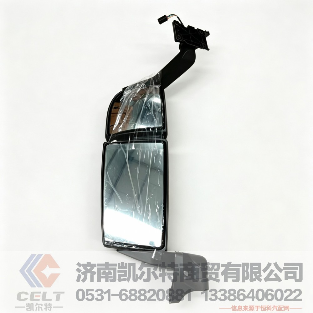 重汽豪沃T5G汕德卡C7H窄体右电动后视镜总成712W63730-0025