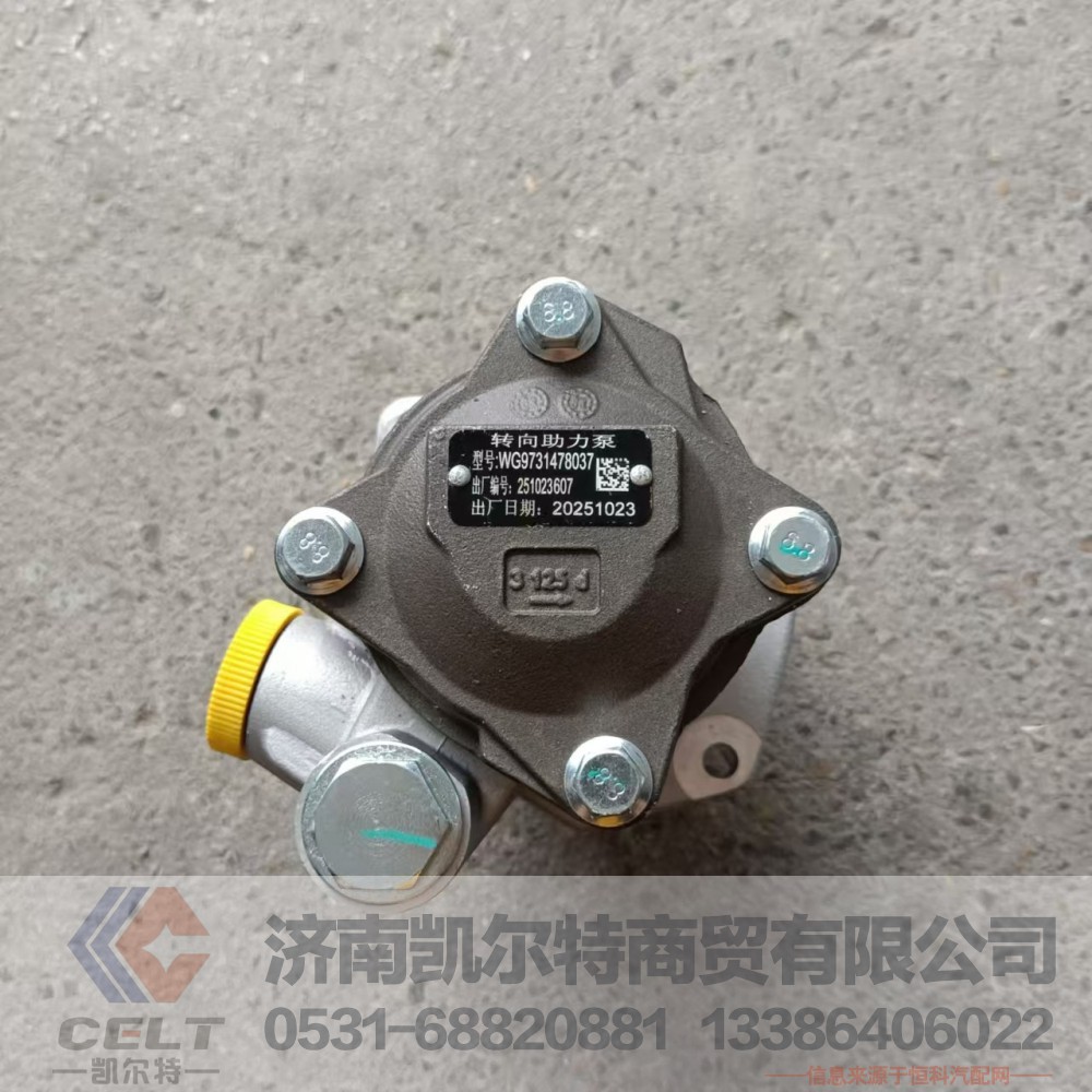 重汽豪沃TX TH7汕德卡豪瀚 转向助力叶片泵WG9731478037转向铝泵图5