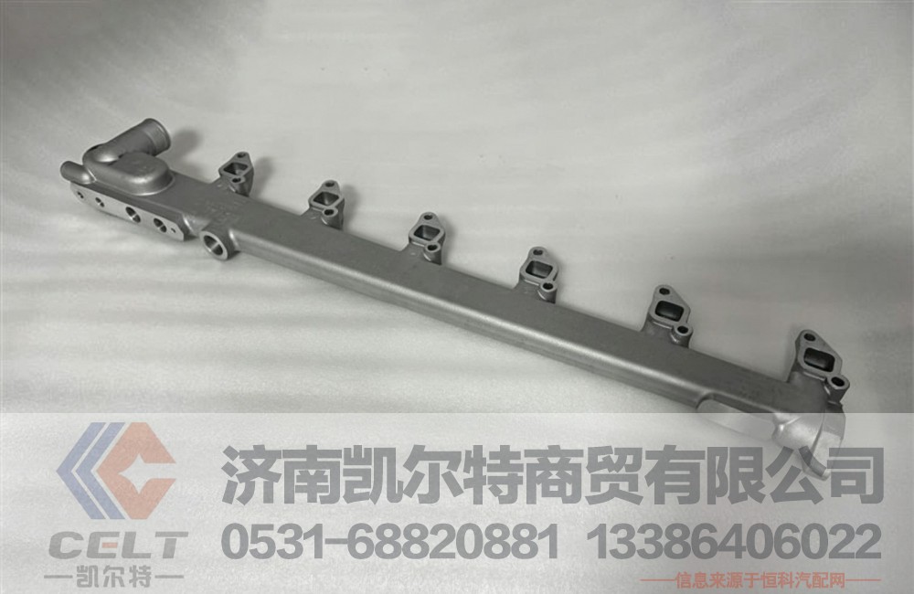 厂家供应陕汽重汽配件 潍柴WP10L发动机出水管1002476334冷却水管图1