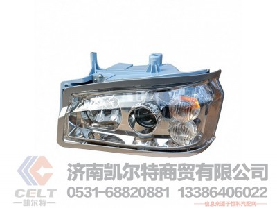 WG9719720001,左前照灯总成,济南凯尔特商贸有限公司