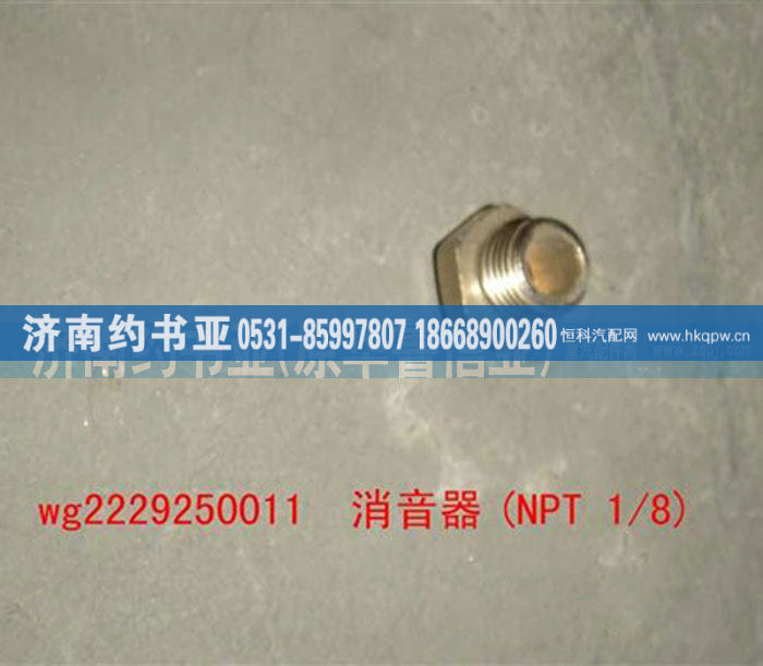 WG2229250011,消音器(NPT1/8),济南约书亚汽车配件有限公司（原华鲁信业）