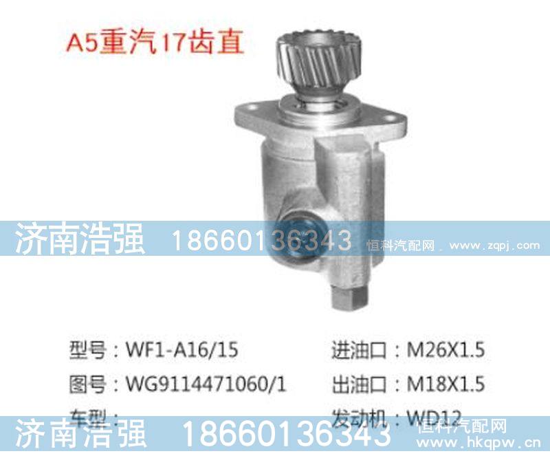 WG9114471060-1,重汽17齿直转向助力泵，转向泵,济南浩强助力泵发展有限公司