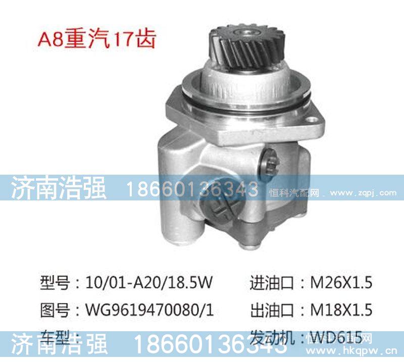 WG9619470080-1,重汽17齿转向助力泵，转向泵,济南浩强助力泵发展有限公司