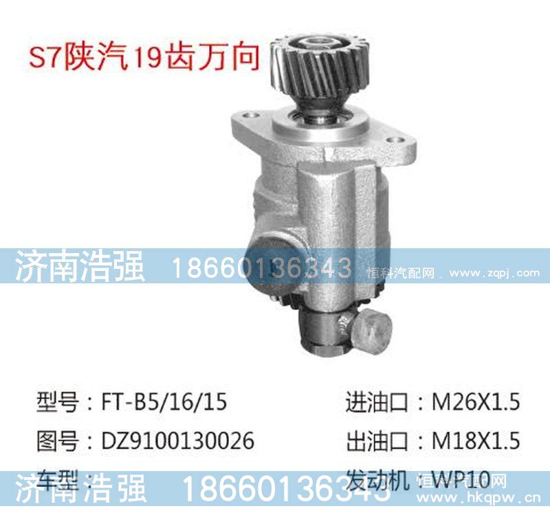DZ9100130026,陕汽19齿万向转向助力液压泵,济南浩强助力泵发展有限公司