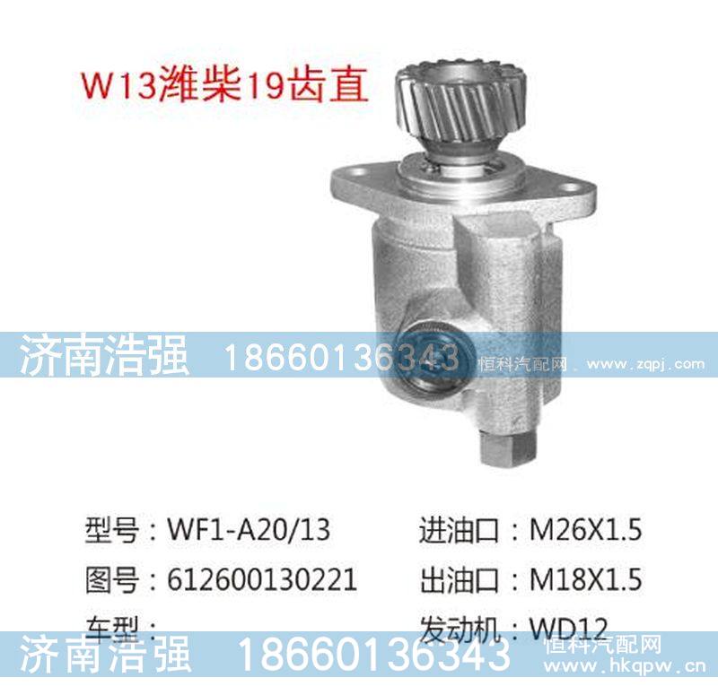 612600130221,潍柴19齿直转向助力叶片泵,济南浩强助力泵发展有限公司