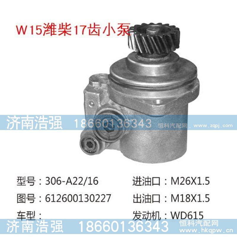 612600130227,潍柴17齿小泵转向泵,济南浩强助力泵发展有限公司