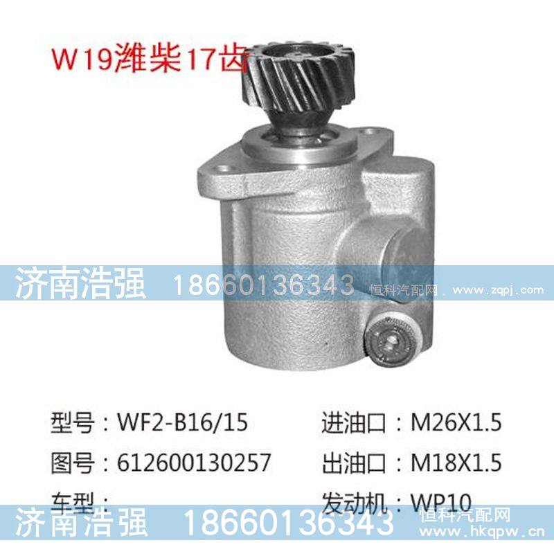 612600160257(QX360-1),潍柴17齿转向泵,济南浩强助力泵发展有限公司