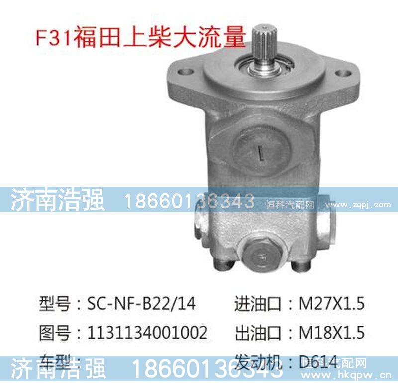 1131134001002,福田上柴大流量转向助力叶片泵,济南浩强助力泵发展有限公司