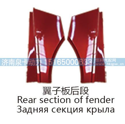 翼子板后段Rear section of fender/