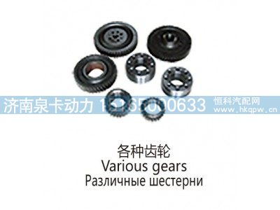 ,各种齿轮Various gears.jpg,济南泉卡动力汽车配件有限公司