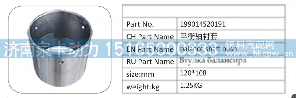 199014520191 平衡軸襯套/199014520191
