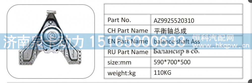 AZ9925520310 平衡軸總成/AZ9925520310