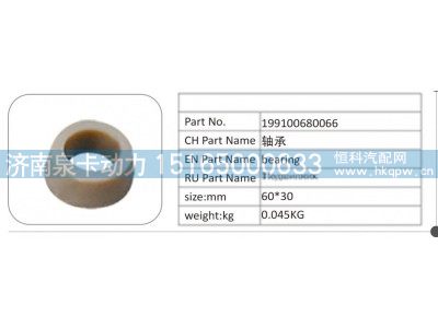 199100680066,199100680066 轴承,济南泉卡动力汽车配件有限公司