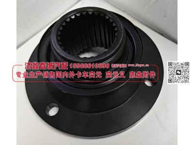 WG710032010128角齿突缘 突元（原厂）165X4X28X81φ72X6φ80X23,防尘盘φ118，齿长64φ13图1
