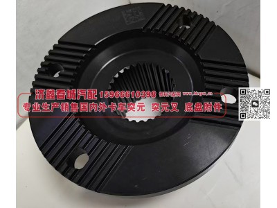 WG710032010128角齿突缘 突元（原厂）165X4X28X81φ72X6φ80X23,防尘盘φ118，齿长64φ13图2