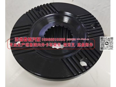 轻卡中间轴突元 法兰 方盘4*20*86φ69X9 φ80X4 齿长61 内止口φ108孔16图1