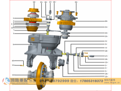 QT398S0-2510130,轴间差速器壳总成,山东凯路汽车零部件制造有限公司