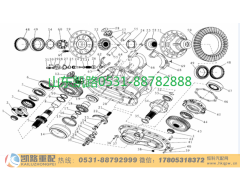 DCZ137319343021,中桥主减速器总成（I=4.625、防水压力开关）,山东凯路汽车零部件制造有限公司