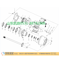 HD90129320254,中桥主减速器总成(I=3.7、旋钮式压力开关),山东凯路汽车零部件制造有限公司