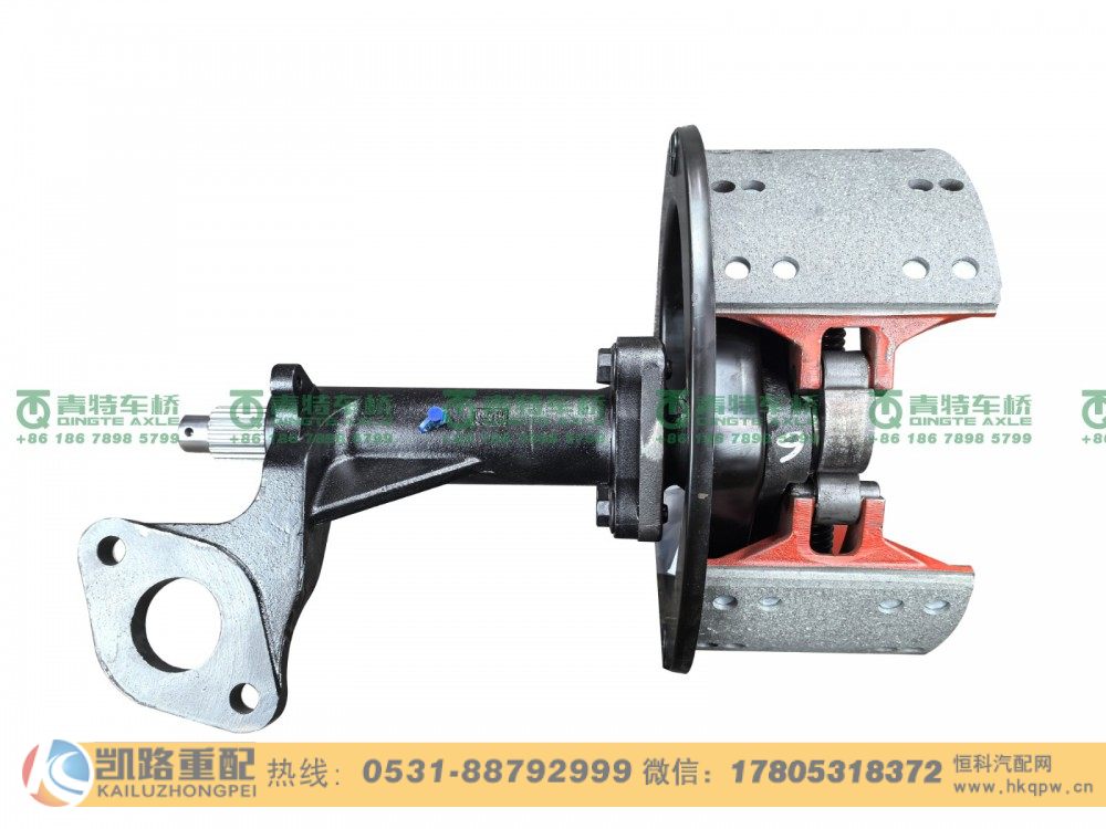 山东凯路·青特车桥QT398D0-3500100_C.A_后左制动器带支架总成QT398D桥