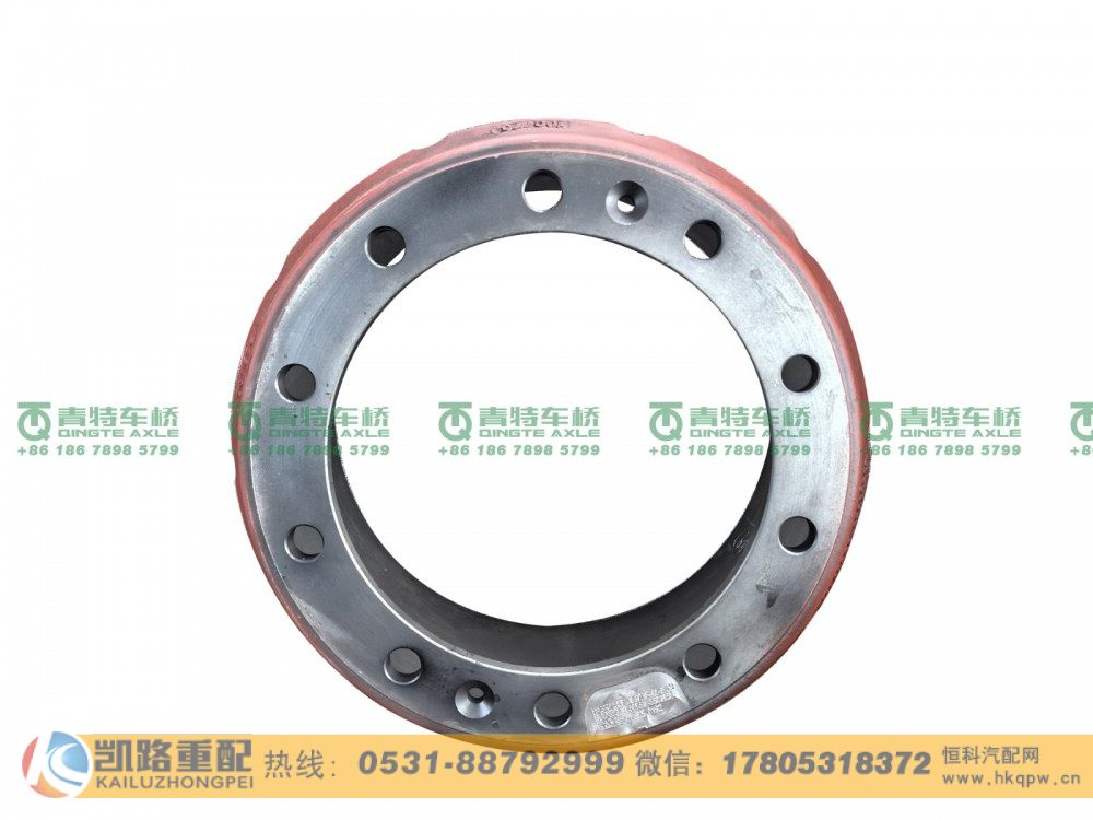山东凯路·青特车桥QT469S2-3502051_A.A_后制动鼓QT398S双桥