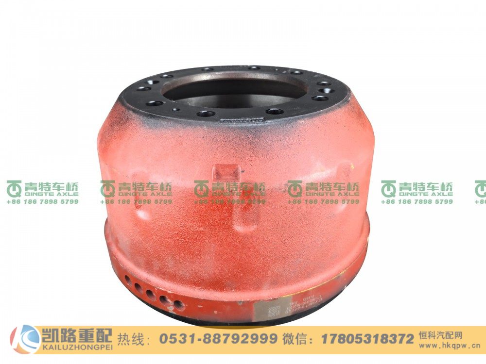 山东凯路青特车桥QT435D1002-3502051_B.A_制动鼓QT435SH双桥/QT435D1002-3502051