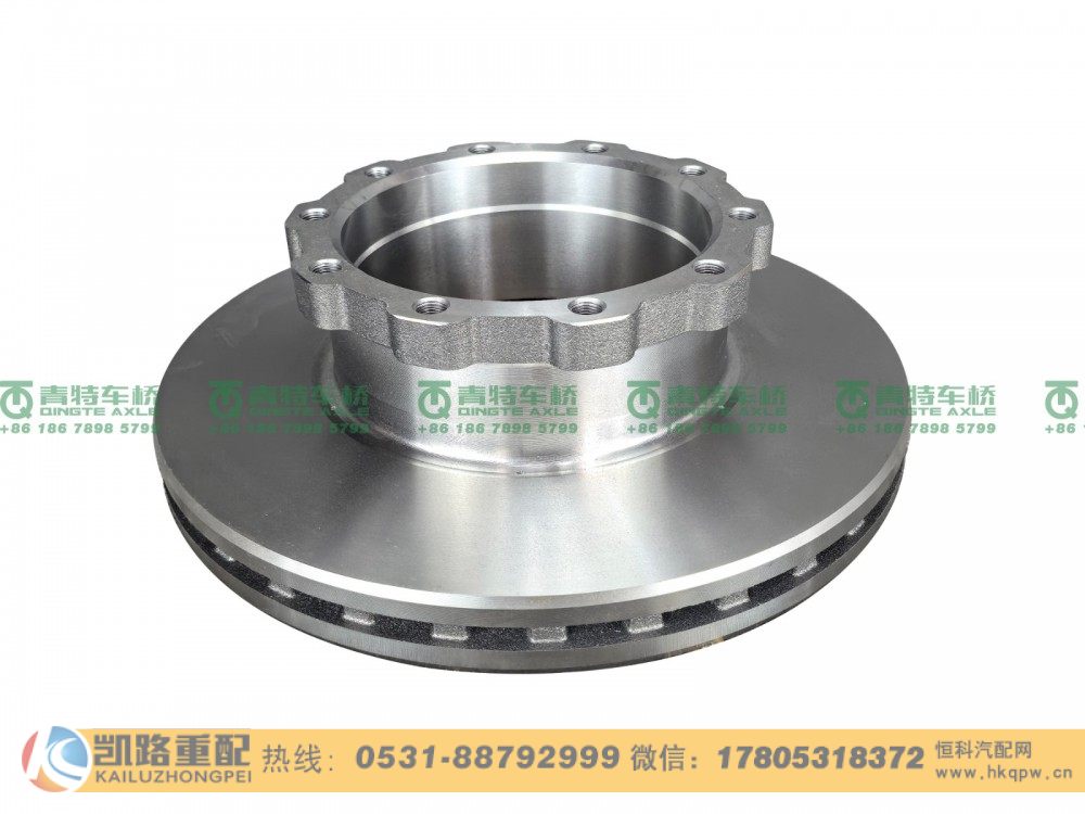 山東凱路·青特車橋35N-01075-P制動盤QT65前轉向橋