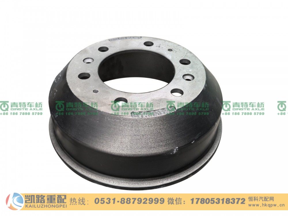 山东凯路青特车桥QT249D288-3502051_A.A_后制动鼓轻卡