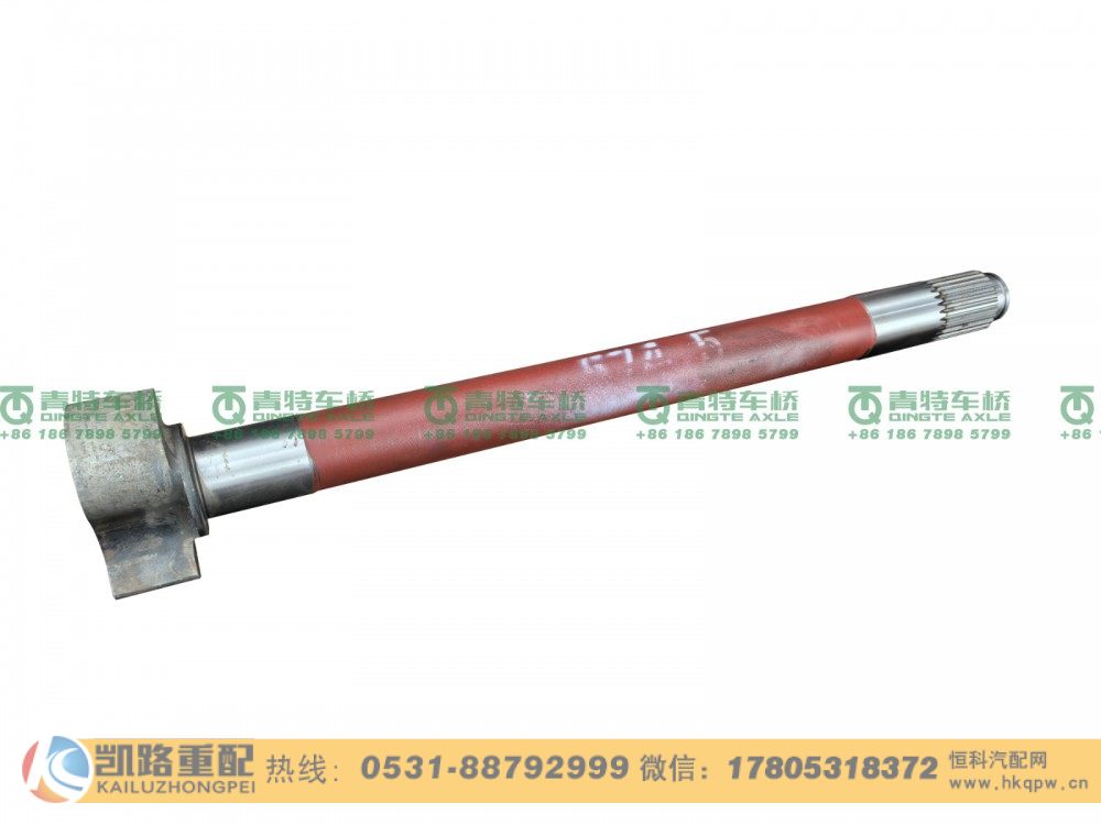 山东凯路青特车桥QT300S52-3502002_A.A_后右凸轮轴QT300S双桥