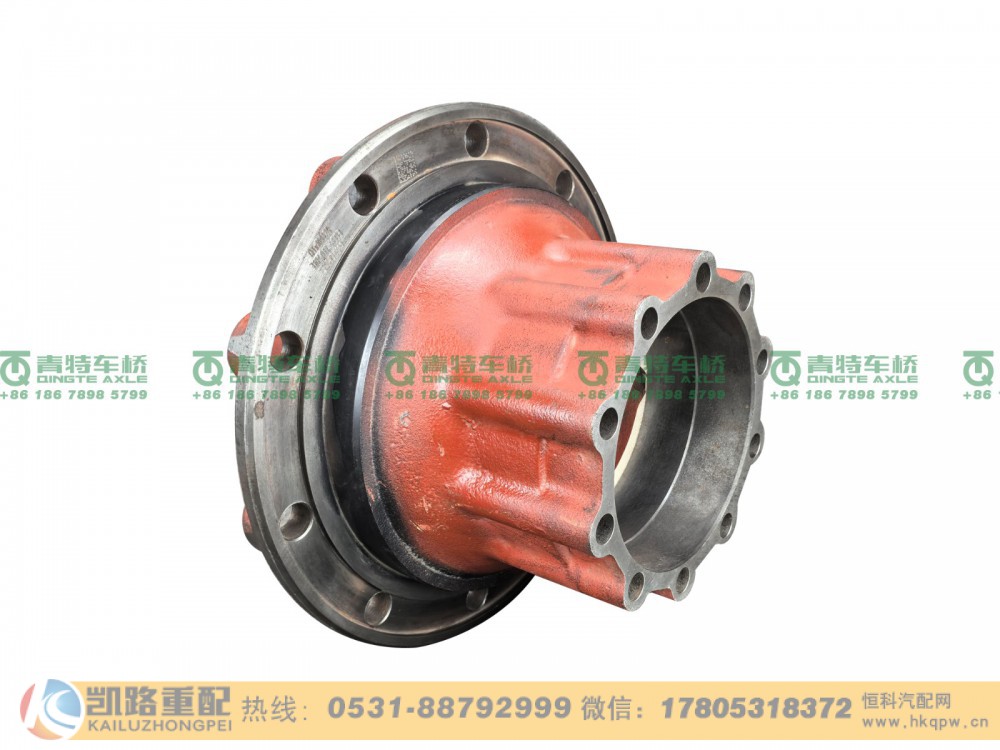山东凯路青特车桥3104011-4ED3_E.A_后轮轮毂QT459D单桥