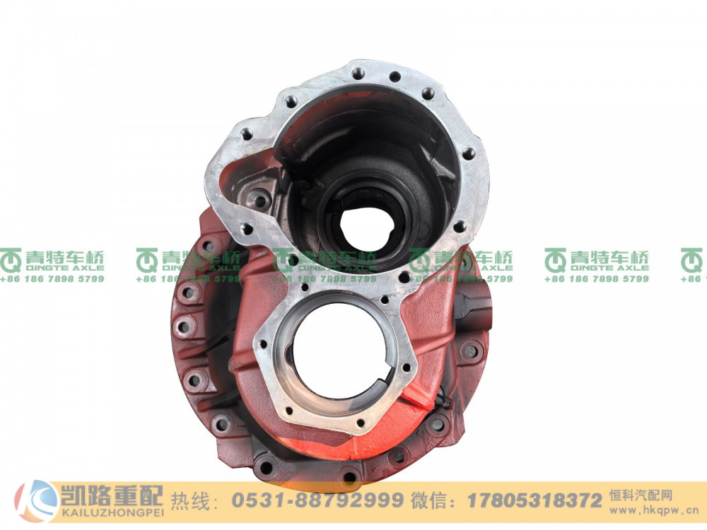 山东凯路青特车桥QT459SH10-2502110_A.A_中桥主减速器壳带压盖总成QT459Y双桥