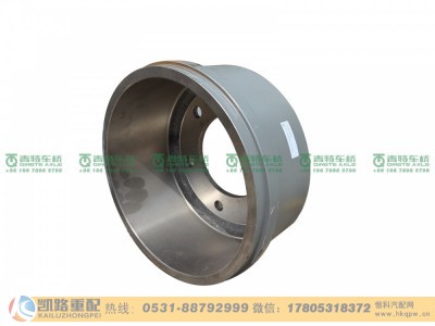 山东凯路青特车桥QT305D55-3502161A_A.A_后制动鼓轻卡图3