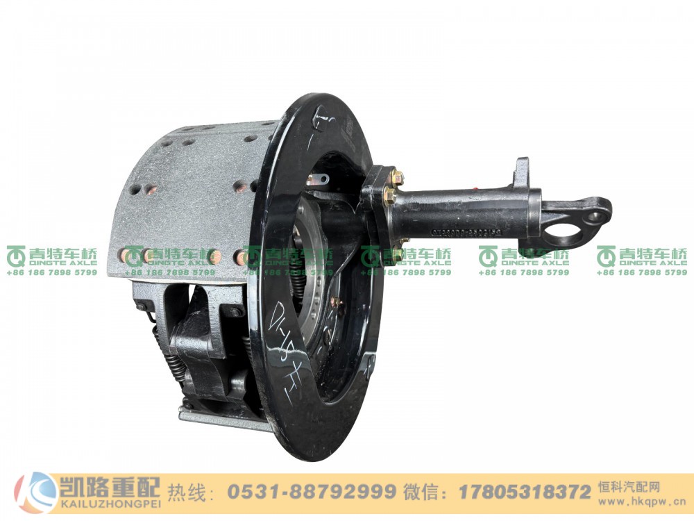 山东凯路青特车桥QT390D1-3542100_A.A_后左制动器带支架总成QT368D单桥