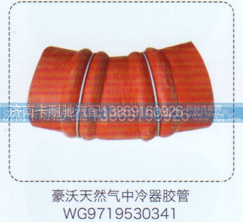 WG9719530341,豪沃天然气中冷器胶管,济南卡耐驰汽车配件有限公司