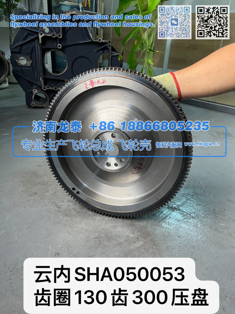 云内SHA050053齿圈130齿300压盘 飞轮总成【专业生产销售飞轮总成 飞轮壳 支持定制】济南龙泰
